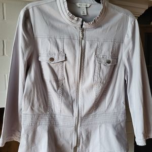 WHBM cool gray light weight jacket